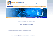 Tablet Screenshot of optimordiservices.fr